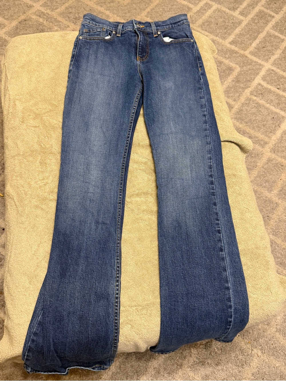 REVICE Women's Blue Wide Leg Jeans